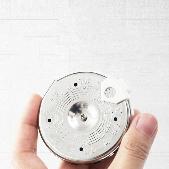 SOPOTUTU Acoustic Guitar Tuner ABS Zinc Alloy Silver 1Set