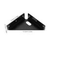 thumbnail image 2 of LIFKOME 4pcs Triangle Bracket Tray Black Stainless Steel for Additional Stability and Support, 2 of 8