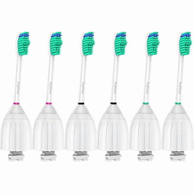wonima02 Replacement Brush Heads Compatible with Philips Sonicare Toothbrush Essence Xtreme Elite and Advance HX7022/66, 6-Pack