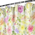 thumbnail image 3 of Pioneer Flower Floral Print Pattern Shower Curtain 84"x72" ,Bathroom Decorative Shower Curtains Set with 12 Hooks,Modern Waterproof Washable Shower Curtain, 3 of 6