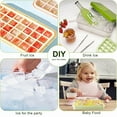 thumbnail image 5 of IMVE Green Rectangular Double-Layer Silicone Ice Making Grid for Home and Parties, 5 of 6