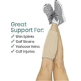 thumbnail image 4 of Soporte de pantorrilla - Soporte ajustable para espinilla - Vendaje de compresión para pantorrilla que aumenta la circulación y reduce la hinchazón muscular, 4 of 5