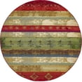 thumbnail image 3 of Unique Loom Outdoor Modern Collection Area Rug - Traditional (8' Round Multi/Gold), 3 of 7