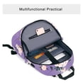 thumbnail image 3 of Mochila para portátil MOSISO Camellia de 15,6 a 16 pulgadas, poliéster, color morado, 3 of 6