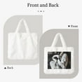 thumbnail image 2 of Yiaed Elegant Swans Black Background Print Fluffy Shoulder Bag Plush Bags Women Ladies Tote Bag Fluffy White Furry Purse Handbag for Autumn and Winter, 2 of 7