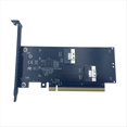 thumbnail image 1 of Tarjeta Adaptadora PCIE 4.0 16 X de 2 Puertos A SlimSAS SFF-8654, Tarjeta Gráfica de Expansión Externa, Tarjeta Vertical SFF-8654-8i SFF8654, 1 of 5