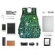 thumbnail image 4 of Balery Green Disco Lights Mochila ligera para hombre y mujer: duradera e impermeable, ideal para la escuela, el trabajo, viajes y uso diario., 4 of 7