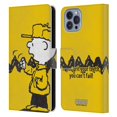 thumbnail image 1 of Head Case Designs Officially Licensed Peanuts Charlie Brown You Can't Fail Leather Book Wallet Case Cover Compatible with Apple iPhone 14, 1 of 6