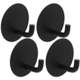thumbnail image 3 of 4 ganchos de pared resistentes, ganchos adhesivos de acero inoxidable, ganchos de pared para colgar toallas, batas y lufas en el baño o la cocina, ganchos impermeables, 3 of 6