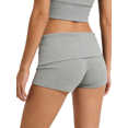 thumbnail image 5 of LMLYSoH Women Trendy Foldover Shorts Metal Circle Decor Micro Shorts Slim Fit Summer Shorts, 5 of 6