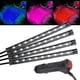 thumbnail image 3 of Luces LED para interior de coche JINMJMXG 12 V 4 piezas 48 RGB a prueba de agua, 3 of 5