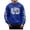 Blue, variant on Men's Fashion Oversized Pullover Sweatshirt Holiday Logo Print Hop Crewneck Tops Casual Streetwear Clothing Oversized Pullover Long Sleeve Crewneck Casual Tops