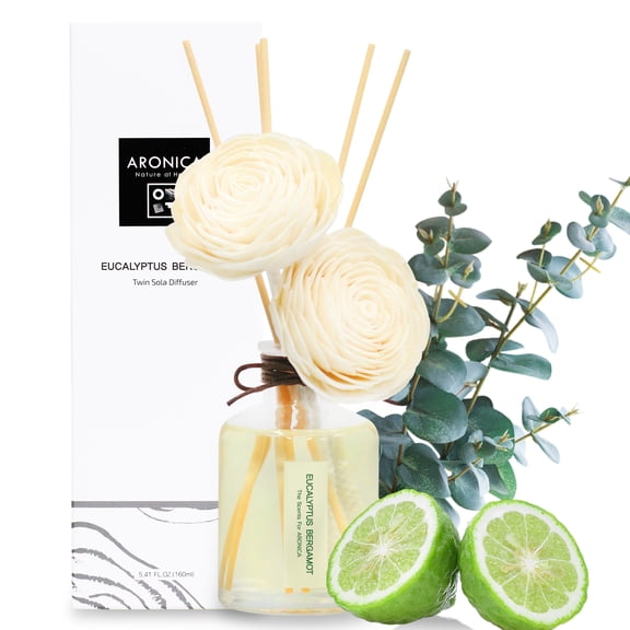 Aronica Twin Sola Diffuser 160ml_Eucalyptus And Bergamot