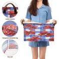 thumbnail image 5 of Foldable Storage Basket Waterproof Fabric Features Metal Frame + Hollow Board Support For Clothing and Toy Storage Mediumx1 Retro Red Polka Dot Bows, 5 of 8