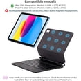 thumbnail image 2 of Lightweight Magnetic Magic Keyboard Case for iPad 10th Gen / iPad 11th(A16), Multi‑Touch Trackpad, Backlit，Black, 2 of 6