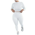 thumbnail image 2 of AXXD Workout Sets For Women Long Sleeve Casual Loose Womens Pjs Sets Chiffon Christmas For Winter Round-Neck Girls Ladies Sets For Reduced Price, 2 of 7