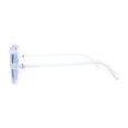 thumbnail image 4 of Mens Retro Rectangle Color Lens Hippie Plastic Sunglasses Clear Blue, 4 of 4