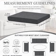 thumbnail image 2 of FLASHLUMI Stretch Outdoor Patio Sofa Cushion Covers, Elastic Full Wrapped Seat Cushion Slipcovers, Machine Washable Anti-Pilling Furniture Protector Covers, Dark Gray, 8 Pack, 2 of 6