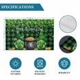 thumbnail image 6 of St. Patrick's Day Placemats Set of 8, Spring Lucky Shamrocks Green Gnomes Plaid Placemats for Dining Table, Place Mats for Kitchen Tabletop, Waterproof Wipeable Dining Table Mats Set, 6 of 9