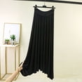 thumbnail image 2 of FRSASU Women's Flowy Maxi Skirts High Waisted Summer Casual Long Elastic Waist Skirts Black, 2 of 6