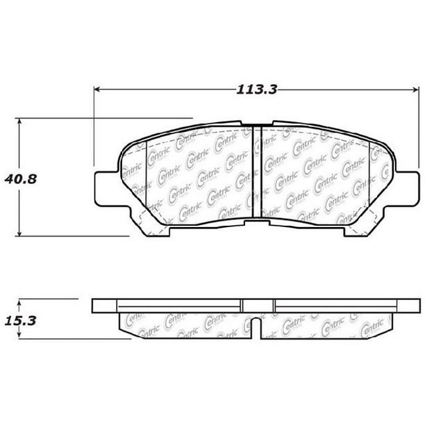 Go Parts Oe Replacement For 2008 2013 Toyota Highlander Rear Disc Brake Pad Set For Toyota Highlander Walmart Com