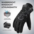 thumbnail image 5 of (Size: XL) winter gloves, waterproof gloves men for skiing, cycling, running, motorcycle, and work, 5 of 5