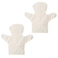 thumbnail image 3 of Kindergarten Cartoon Kids DIY Painted Puppet Kit with 2pcs White Canvas Finger Puppets, 3 of 5
