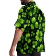 thumbnail image 3 of Saint Patrick's Day Men's Casual Hawaiian Shirts, Printed Button Down Short Sleeve Summer Beach Tops with Spread Collar - Unisex, 3 of 6