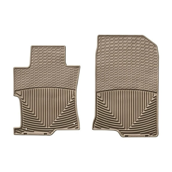 WeatherTech All-Weather Floor Mats compatible with 2008-2012 Honda Accord - 1st Row (Driver & Passenger), Tan
