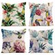 thumbnail image 1 of Funda de almohada decorativa para exteriores con estampado de pájaros y flores, juego de cojín de primavera de 18 x 18 para 4 días, 1 of 5