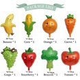 thumbnail image 2 of Otro jardín decorativo 8pcs globos de papel de aluminio de frutas y verduras para decoración de fiesta globo de helio de papel de aluminio de cumpleaños de frutas para verano pa, 2 of 5