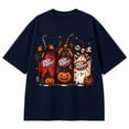 thumbnail image 4 of Halloween Soda Graphic T-Shirt, Spooky Pumpkin Ghost Drink Tee, Unisex Fall Holiday Shirt, 4 of 5