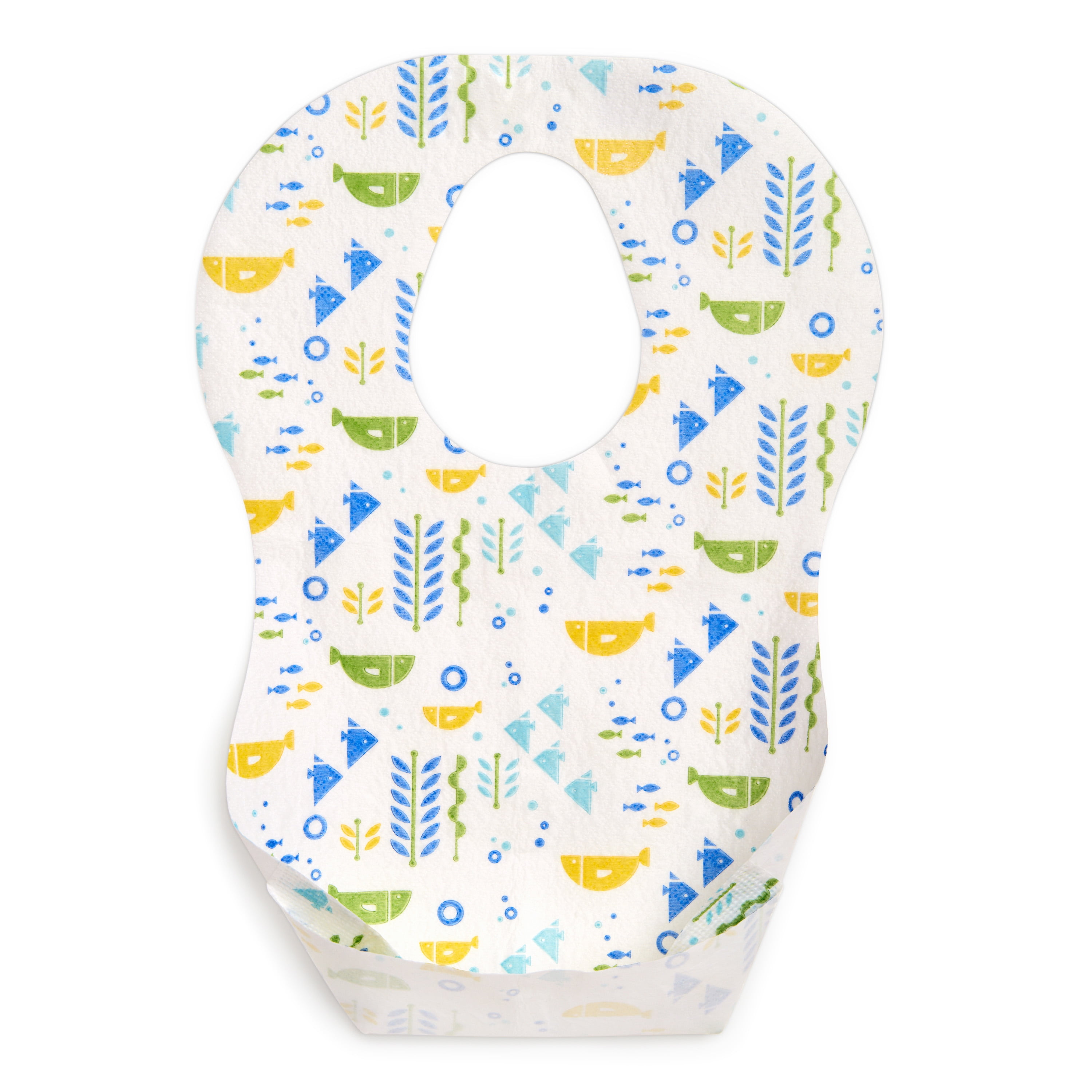 Baby Toddler Disposable Bibs W Pocket Hygenic Easy To Use Travel Holidays 10Pack 