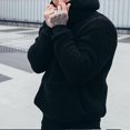 thumbnail image 2 of Gibobby Sudadera con Capucha para Hombre Sudadera con Bolsillo Tipo Canguro Tela Stretch Hombre(Negro,M), 2 of 4