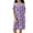 Purple_Flower, variant on Avidlove Women Button Down Nightgown Short Sleeve House Coat with Pocket Print Sleepwear House Dress