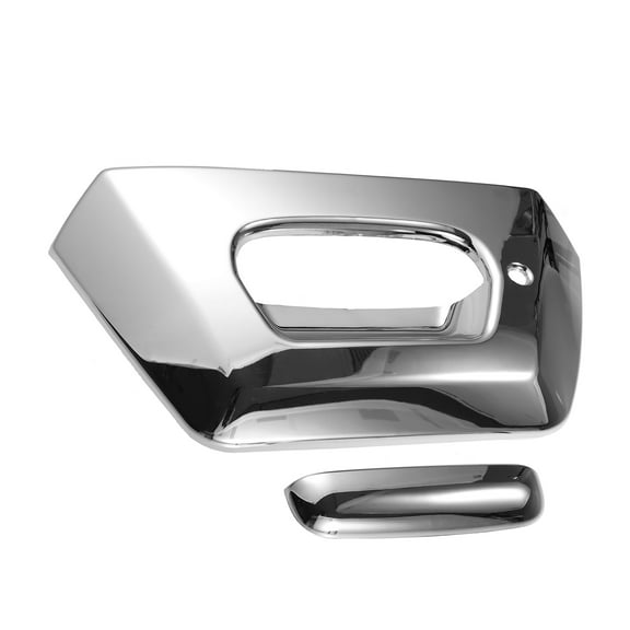 Unique Bargains Tailgate Handle Cover Kit Compatible for CHEVROLET AVALANCHE 2002-2006 Silver Tone with Keyhole