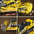 thumbnail image 4 of Bulldozer Building Set,APP Remote Control Loader RC Bulldozer Construction Toy with 2.4GHz Multi-Player Mode 22001,Tractor Sets for Birthday,1836PCS, 4 of 7