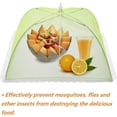 thumbnail image 4 of 4 Piezas Campana Para Alimentos/Campana Para Insectos/Tienda Para Alimentos/Paraguas Plegables Con Pantalla De Malla Para Cubierta De Alimentos, Barbacoa Y Más - 4 Colores (Rosa, Verde, Amarillo, Azul, 43 * 43 Cm) JM, 4 of 5
