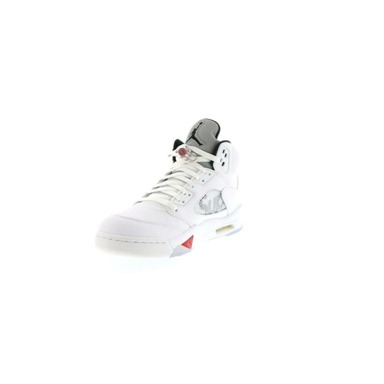 シュプリーム×Air Jordan 5 Retro White Jordan 5 Retro Supreme White Men's - 824371-101 - US