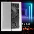 thumbnail image 2 of Pyle Home 6.5" 2 Way Enclosed In Wall/Ceiling Flush Mount Speaker Pair (2 Pack), 2 of 5