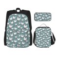 thumbnail image 1 of Balery Farm Birds Mochila escolar 3 en 1 para niños: mochila resistente con lonchera térmica y estuche para lápices. Mochila escolar para niños y niñas., 1 of 7