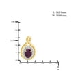thumbnail image 3 of JewelersClub 1.00 Carat T.G.W. Ruby And White Diamond Accent 14K Gold Over Silver Earrings, 3 of 3