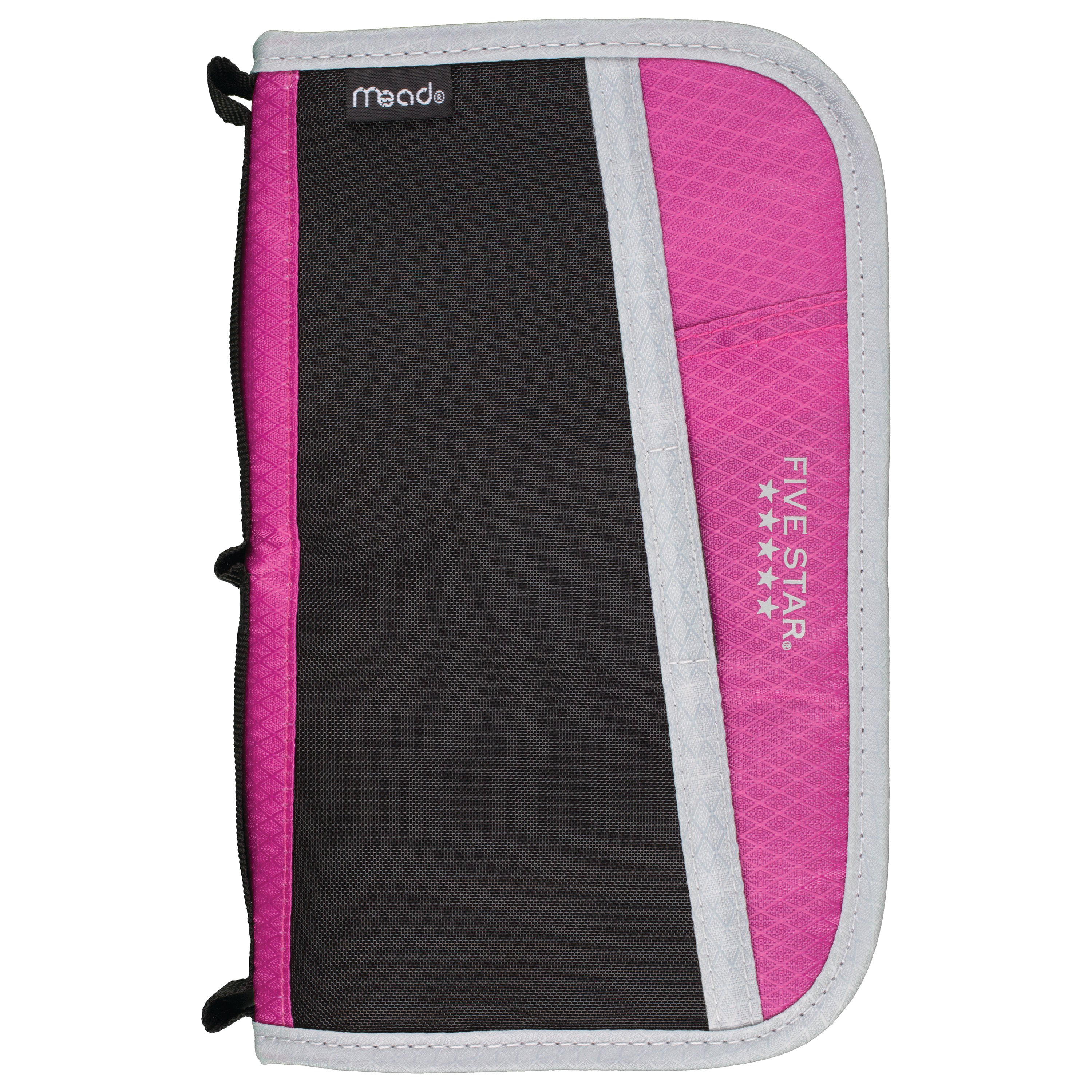  Five Star Zipper Pencil Pouch, Pink (72143) : Office Products