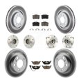 thumbnail image 1 of Transit Auto Front Rear Hub Bearing Coated Disc Brake Rotor and Ceramic Pad Kit (10Pc) for Car 2006 Volkswagen Jetta with 280mm Diameter 7th 8th Digit Of VIN Is "9M" or "1J" KBB-120630, 1 of 11