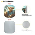 thumbnail image 4 of Yuyamidu Highland Cow Car Sun Shade Windshield Non-Slip Auto Windshield Sun Shade 2 Pcs Vehicle Windshield Shades for Car SUV Truck Anti-Dirty Car Sun Shade Accessories, 4 of 5