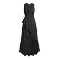 thumbnail image 2 of ShomPort Womens Summer Dresses Flowy Ruffle Hem Deep V Neck Sleeveless Elegant Vacation Boho Sundresses, 2 of 6