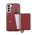 thumbnail image 4 of Decase Phone Case for Samsung Galaxy S22 5G Shockproof Anti-scratch PU Leather Wallet Cover with Stand Card Slot Ring for Samsung Galaxy S22 6.1 inch Women,Winered, 4 of 9