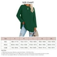 thumbnail image 4 of Camiseta Suave, Parte Superior Femenina De Poliéster, Cómoda Tela Transpirable De Gran Tamaño, Lavable A Máquina Para Exteriores Para El Hogar ANGGREK Verde XXL, 4 of 4