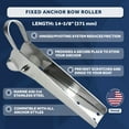 thumbnail image 3 of Five Oceans 316 Stainless Steel Fixed Anchor Bow Roller With Delrin Rollers, 14-5/8-Inch - FO4183, 3 of 9