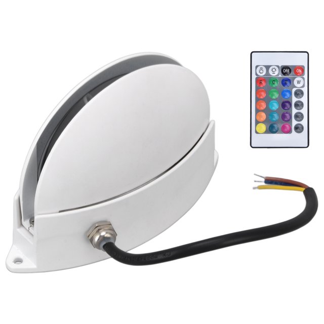 RGB Lampe Murale de Contrôle à Distance, RGB Télécommande Mur Couloir RC Mur Lumière Semi-Circle RGBRC Mur Lampe Performance Solide